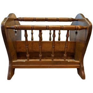 Vintage Ethan Allen Maple Birch Magazine Rack 20-9000 Early American 1964